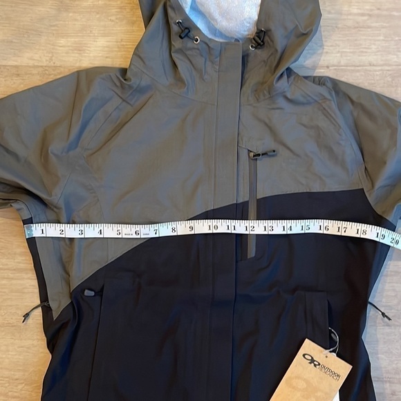 NWT Outdoor Reaearch Panorama Point Jacket charcoal herringbone/black size Small - Picture 4 of 12